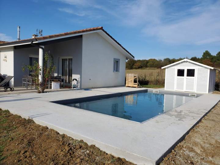Construction de piscine extérieure Bégaar
